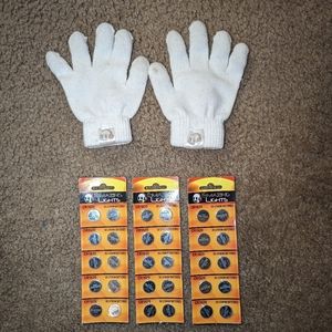 Light Gloves and Batteries